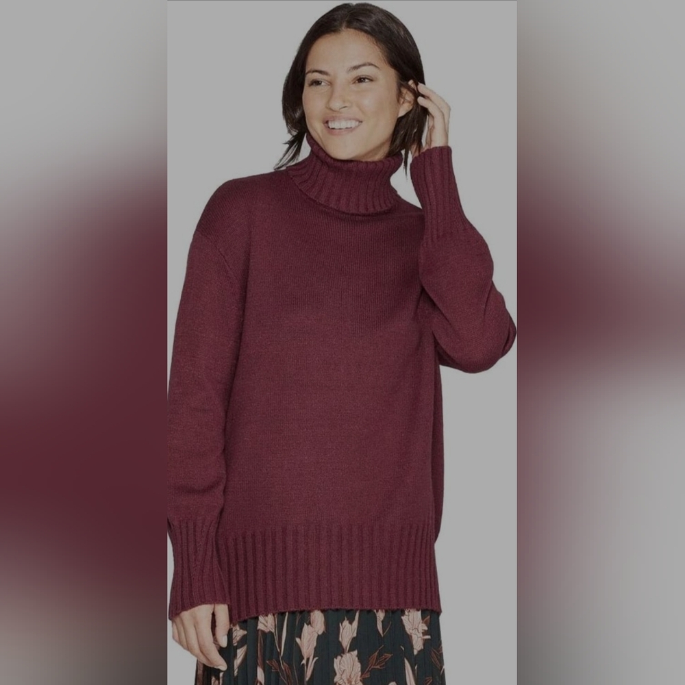 A New Day | Women’s Dolman Sleeve Turtleneck Tunic Sweater